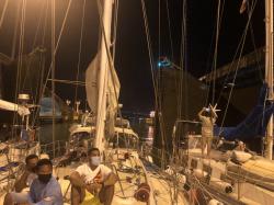 Form line abreast Gatun lock gates closing astern.jpeg